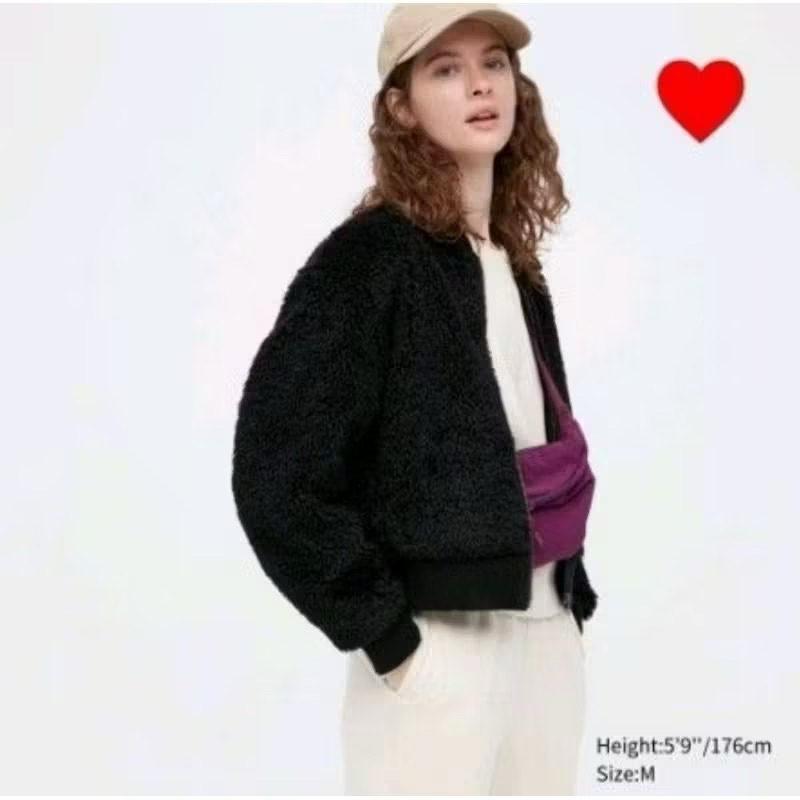 Uniqlo防風刷毛羅紋布勞森外套