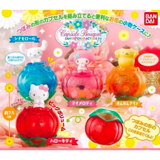 夢幻屋 現貨 正版 萬代 BANDAI 三麗鷗 花朵造型凱蒂貓KT melody收納盒大耳狗玉桂布丁狗美樂蒂kitty