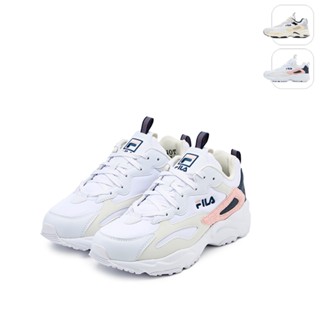 【FILA】中性 RAY TRACER 運動鞋-白/粉 4-C606Y-149