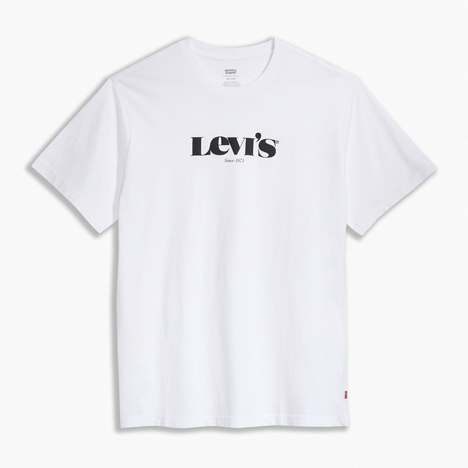 Levis 男款 短袖T恤 摩登復古Logo 白 16143-0083🔥