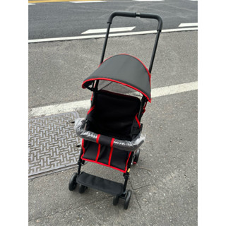 輕便型兒童手推車可當機車椅手推車，外出攜帶方便，車臺輕巧，推把加高，有遮陽罩~椅背可斜躺擺放角度更大寶貝乘坐更舒適