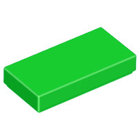 【金磚屋】3069BGR10 LEGO 樂高零件 Bright Green Tile 1 x 2