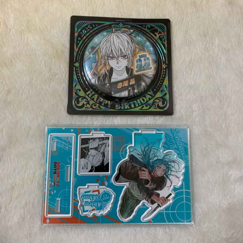 ꒰ 現貨 ꒱ SAKAMOTO DAYS 坂本日常 赤尾晶 2025 JS生日立牌 徽章