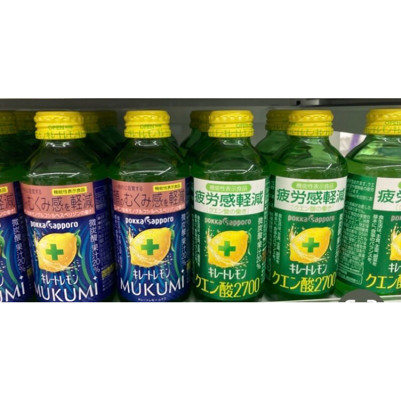 日本人氣商品 POKKA SAPPORO MUKUMI 155ml 檸檬飲 果凍飲 model