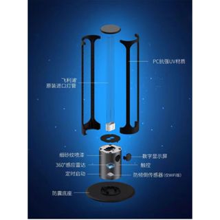 紫外線殺菌燈飛利浦 36w 紫外線UVC殺菌燈 大功率37.5w燈管 滅菌家用 移動幼稚園消毒燈【夢裡】