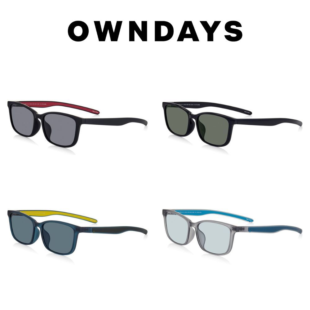 OWNDAYS 個性方形膠框太陽眼鏡 SUN2108N-5S