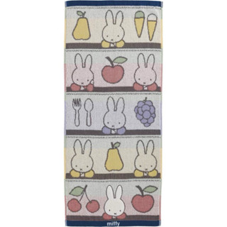 日本進口 米飛兔 miffy 純棉長毛巾 34x80cm 毛巾 純棉吸水 運動健身 瑜珈毛巾 洗澡毛巾