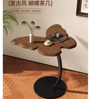 🔥 臺灣 熱賣 黑色小茶幾 藝術感 桌子 可移動 沙發邊幾 邊桌 床頭桌 置物架 陽臺茶桌 茶几 邊幾 小桌子