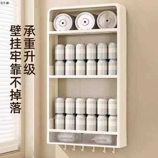 【蝦皮精品】 置物架壁掛式免打孔廚房置物架調料架壁掛式免打孔牆上多層收納架家用調料放置架新款