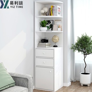 【YIZ TIME 易利談】角櫃墻角收納櫃 簡約多功能 臥室三角形拐角櫃客廳轉角置物架角落櫃