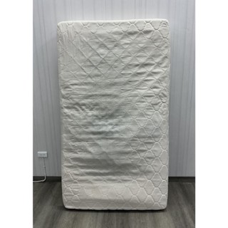 【臺中2手傢俱館】推薦宏品二手傢俱館 B54508*白色單人床墊*雙人床墊 乳膠床墊 實木床架 床墊 單人床箱 床組