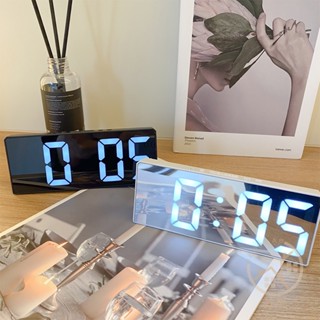 【臺灣現貨】Good Lab 居家鬧鐘時鐘 電子鐘 夜光鏡面鬧鐘 宿舍電子鐘 LED電子鐘 數字時鐘 桌面時鐘 居家裝飾