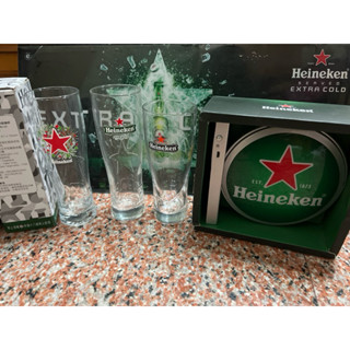 海尼根Heineken 玻璃杯 啤酒杯
