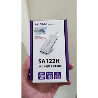 UPMOST登昌恆 Uptech SA122H USB音效卡 +USB集線器功能 保固內