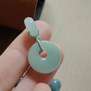 公主扣系列A貨翡翠冰綠平安扣