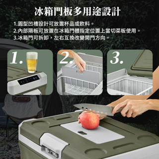 雙槽冷凍冷藏冰箱 GP-MCR01 35L 溫控車用露營冰箱 拓勤 活動排水塞 高效直流節能壓縮機 戶外冰箱 行動冰箱