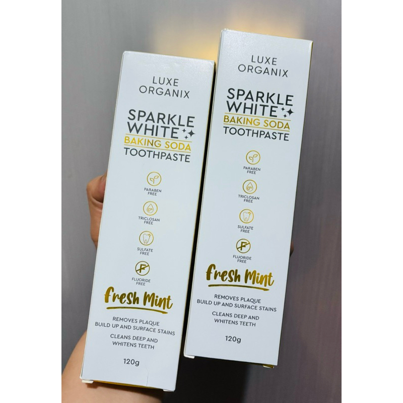 LUXE ORGANIX Sparkle White Baking Soda Toothpaste 120g