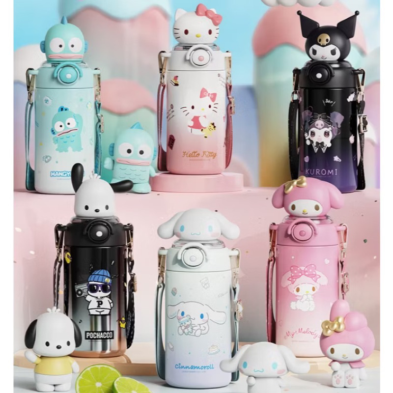 🔥 正版 三麗鷗620ml攪拌太空杯 Hello Kitty 美樂蒂大耳  狗酷洛米 620ml攪拌太空杯 水壺