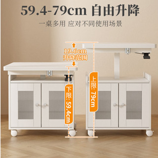 可移動茶几 小戶型家用升降茶臺 折疊餐桌 兩用客廳桌子 沙發邊櫃茶桌 升降桌 桌子 茶几 移動桌 萬用邊桌 移動收納桌