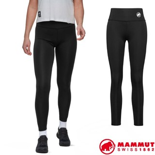【MAMMUT 長毛象】女 高腰彈性 排汗長褲 Waymarker 運動緊身褲 貼身內搭褲/黑 02750