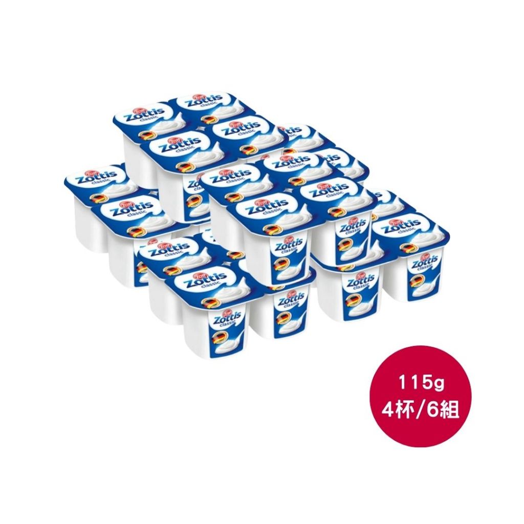 ZOTT 原味優格(低脂無糖)原裝箱115g(4入)/6組