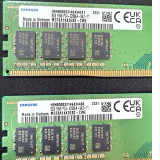 Samsung 8G DDR4 3200 桌上型電腦記憶體 (單面) M378A1K43EB2-CWE 散裝單支