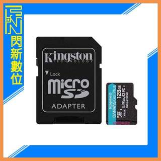 閃新☆Kingston 金士頓 Micro SDXC 128G/128GB 讀200MB/s 記憶卡 U3/V30公司貨