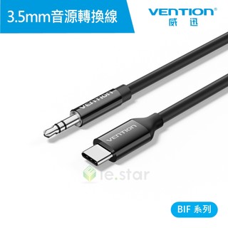 【VENTION】BIF系列Type-C公轉3.5mm公 音源線 1M 公司貨 耳機轉接頭 音源線 耳機線 耳機轉接線