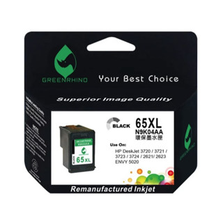 綠犀牛 for HP NO.65XL N9K04AA 黑色高容量環保墨水匣