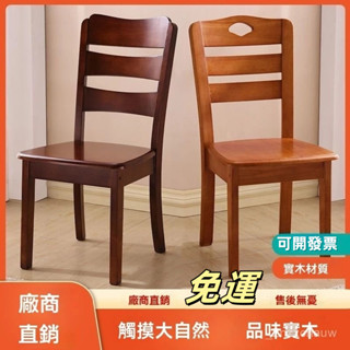 ✨免運✨實木餐椅家用桌椅凳子靠背椅子 簡約書房久坐學習椅中式飯店餐廳椅原木餐桌椅 實木椅子溫莎椅 木頭椅子 靠背椅子