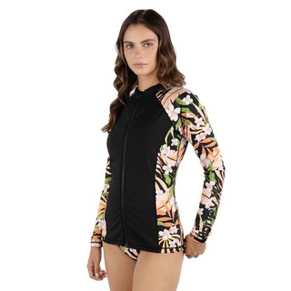 HURLEY｜女 ATRIUM TROPICAL ZIP FRONT RG 拉鍊防磨衣