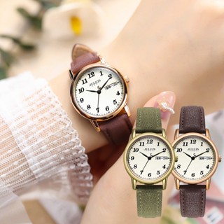 JULIUS聚利時 JA-1472 夏夜之戀 皮革多功能腕錶 (31mm) 四色
