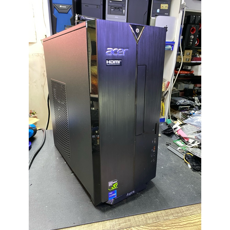 二手acer Aspire TC-1660桌上型電腦、Intel I7-11700F、GTX1650適合公司行號美編