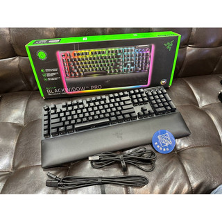 二手 雷蛇 Razer BLACKWIDOW V4 PRO 黑寡婦蜘蛛 電競鍵盤 綠軸 中文