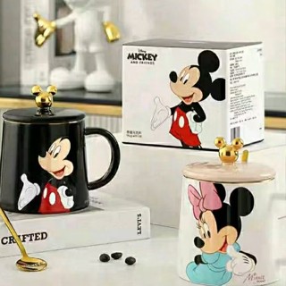 ART參拾貳🎉臺灣出貨🎉熱賣現貨 米奇馬克杯杯Disney 正版授權 咖啡杯禮盒組 送湯匙 牛奶杯 情侶對杯 生日禮物
