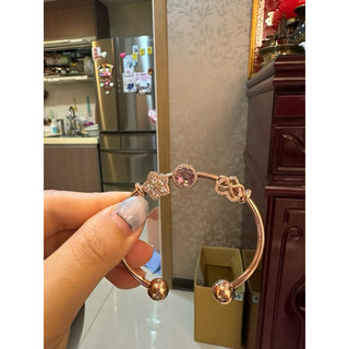 Pandora 正品 潘朵拉 墜飾 手環 星球 二手 花朵 寶石 紫色 愛心