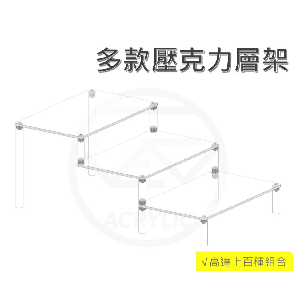 【台灣出貨有發票】梯形展示架 階梯架 展示架 樓梯架 梯形架 展示架 雙層架 三層架 四層架 公仔 盒玩 收納架 壓克力