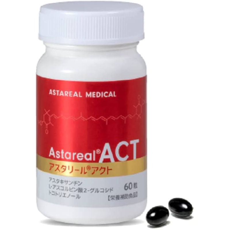 新包裝 AstaReal 株式會社 愛施達力 ACT 2 第二代 蝦紅素 30日份
