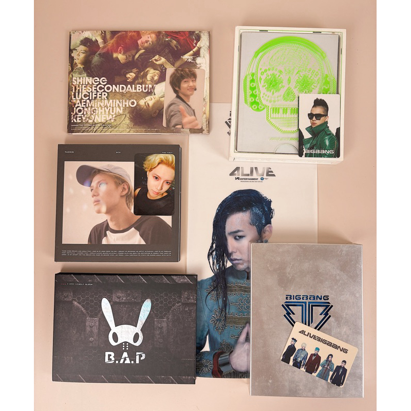 《二手》SHINee、BIG BANG、B.A.P專輯、正版小卡
