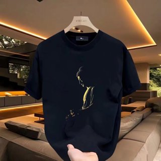 GP&臺灣現貨 短袖男 100%純棉潮牌重磅短袖圓領T恤設計印花潮流休閒時尚ins百搭上衣