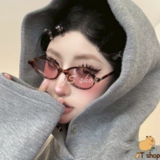 🌈JS🌈 墨鏡 眼鏡 復古法式橢圓小框 太陽眼鏡 小紅書 時尚配件 抗UV400 平光鏡 6272