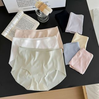 7A抑菌無痕冰絲內褲 桑蠶絲 裸感舒適透氣 中腰三角褲 女性內褲 無痕內褲 抗菌內褲 冰絲涼感 臺灣賣家 臺灣出貨