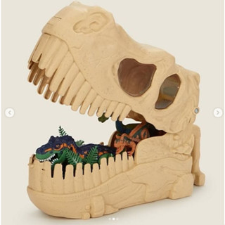 二手✨ 恐龍收納盒 恐龍玩具 玩偶🦕🦖 霸王龍 化石 恐龍骷髏頭