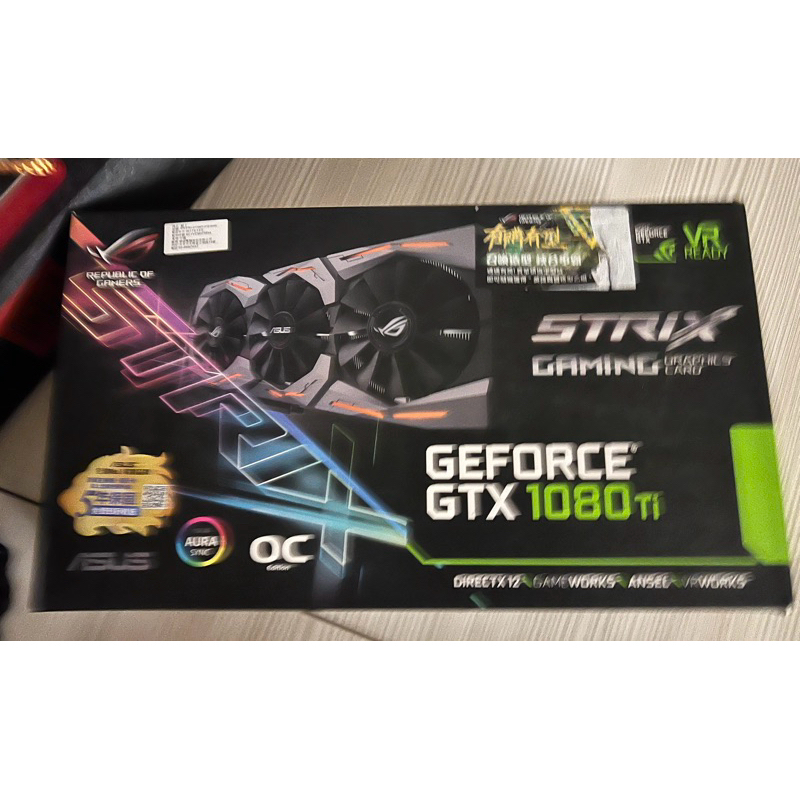 二手 Asus STRIX GTX1080TI O11G GAMING