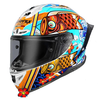 【極度風速】Motorax R50s 彩繪 錦鯉 二代 NIOPN 全罩式安全帽 競技 摩雷士