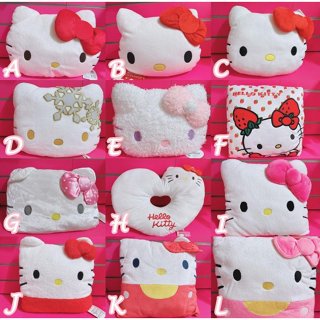 ♥小花花日本精品♥現貨 Hello Kitty 造型 絨毛 造型 抱枕 靠枕 造型枕 枕頭 腰靠枕 按摩枕頭~8