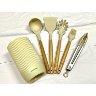 長榮海運 股東會紀念品 掌廚 可樂膳 無印耐熱矽膠料理配件6件組 長榮 股東 鍋鏟 廚具