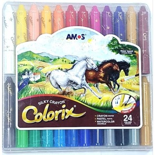 全新 Amos 24色 韓國無毒多功能水蠟筆-粗款