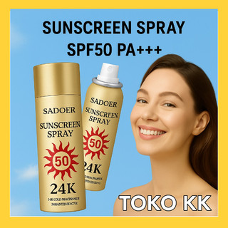 SADOER 24K Gold Sunscreen Spray Spf 50+ Sunblock KBT308