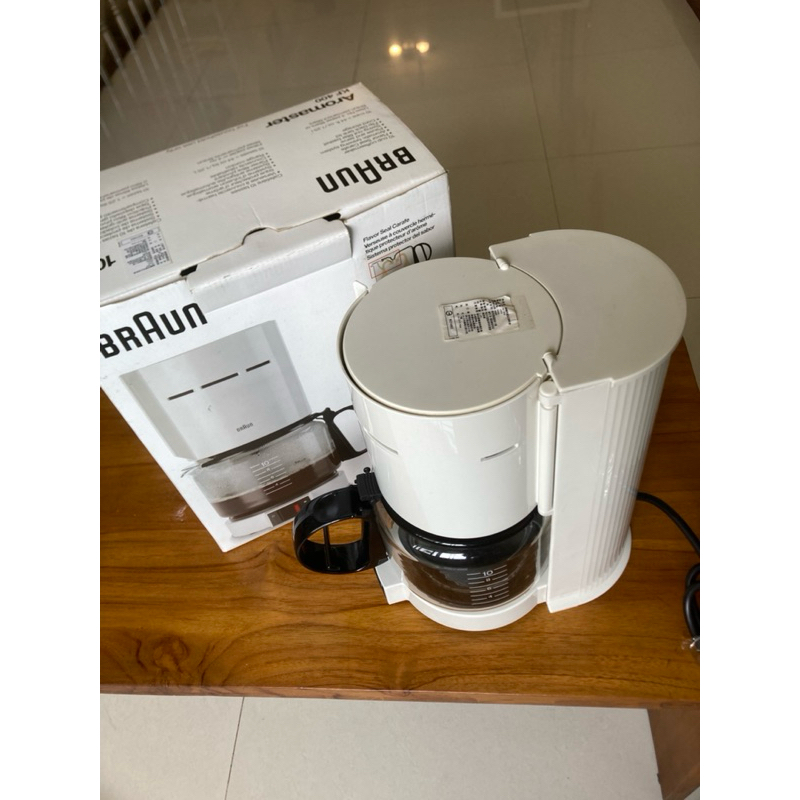 德國 百靈  咖啡壺  BRAUN 白色  10人 咖啡機+玻璃壺 （KF400 KF-400） 墨西哥製